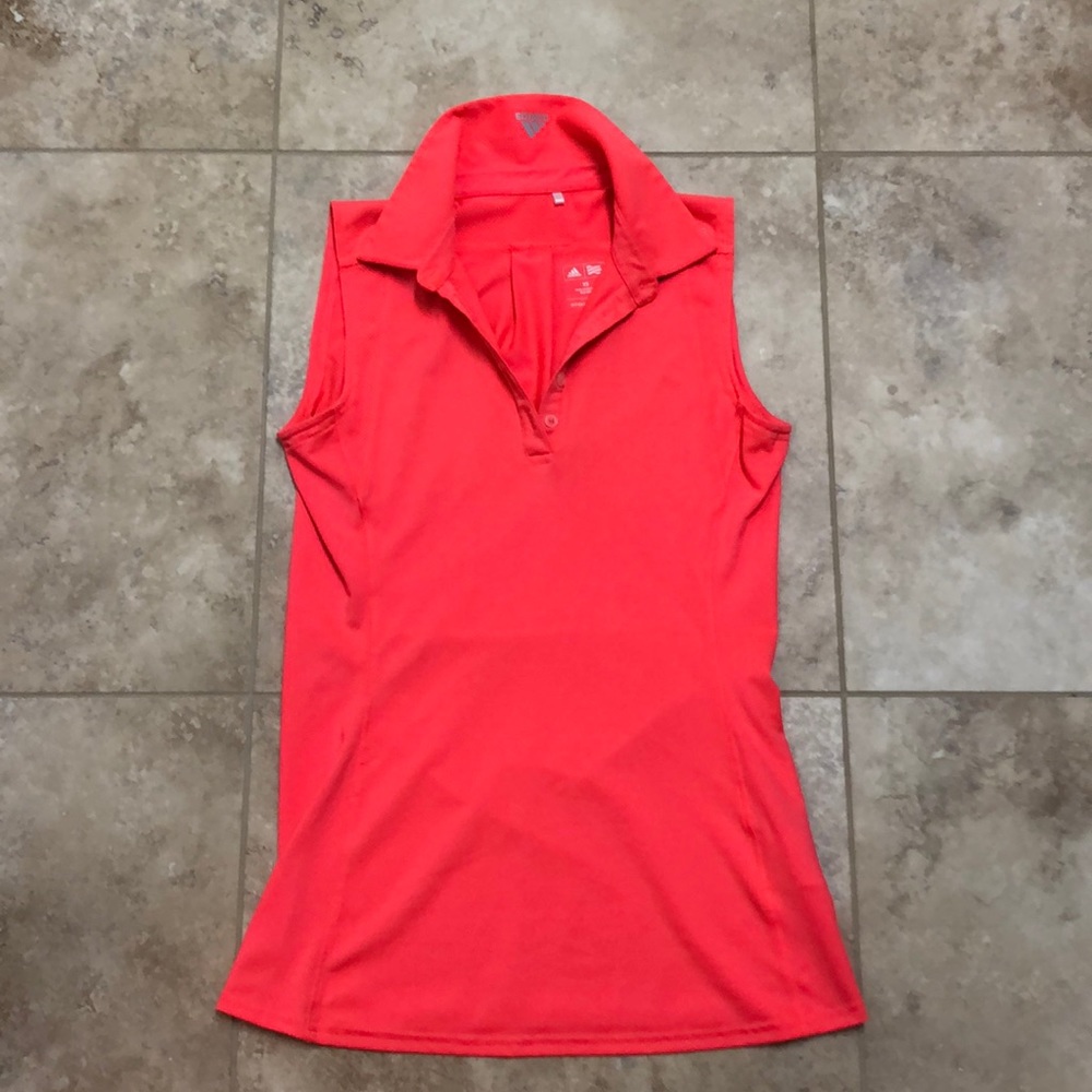 Adidas sleeveless golf polo